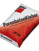 Кладочный раствор для газобетона Baumit PorenbetonKleber