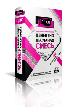 Цементно-песчаная смесь РЕАЛ М-300, мешок 25 кг