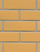 Клинкерная фасадная плитка "amari liso", желтая с оттенками, гладкая 240х14х71