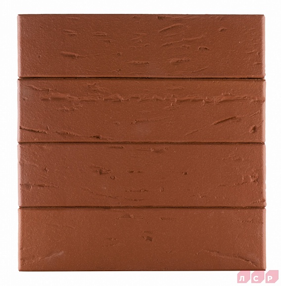Кирпич лицевой пустотелый Тёмно-красный Рустик 250x120x65, ЛСР