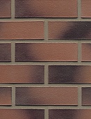 Клинкерный кирпич Muhr Nr. 11 Rotviolett geflammt DF размер 240х115х52