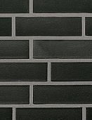 Кирпич клинкерный пустотелый, Faro, черный с оттенком, гладкая 190x90x90