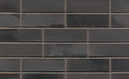 Клинкерный кирпич Muhr Nr. 15  Schwarz-bunt Edelglanz  DF  Riegel размер 240х52х52