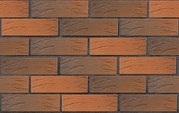 Кирпич лицевой пустотелый Красный флэш Рустик 250x120x65, ЛСР