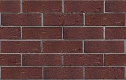 Кирпич лицевой клинкерный Тёмно-красный с бордовым песком "Порту" Винтаж 250x85x65, ЛСР