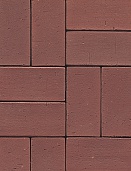 Клинкерная брусчатка Muhr Nr. 03  Naturrot  PK Riegel размер 200х65х52