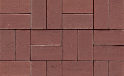 Клинкерная брусчатка Muhr Nr. 03  Naturrot  PK Riegel размер 200х65х52