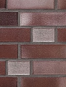 Клинкерная фасадная плитка Adelajda, бургунд, гладкая или рифленая 240x14x71