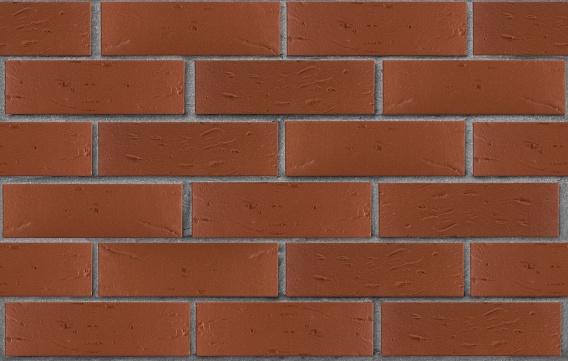 Кирпич лицевой пустотелый Тёмно-красный Рустик 250x120x65, ЛСР