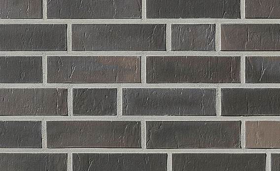 Кирпич клинкерный пустотелый,Chelsea, базальтовый пестрый  210x100x52