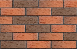 Кирпич лицевой клинкерный Красный флэш "Ноттингем" Береста 250x85x65, ЛСР