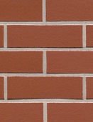 Клинкерная фасадная плитка "carmesi liso", красная с оттенками, гладкая 290х52х14