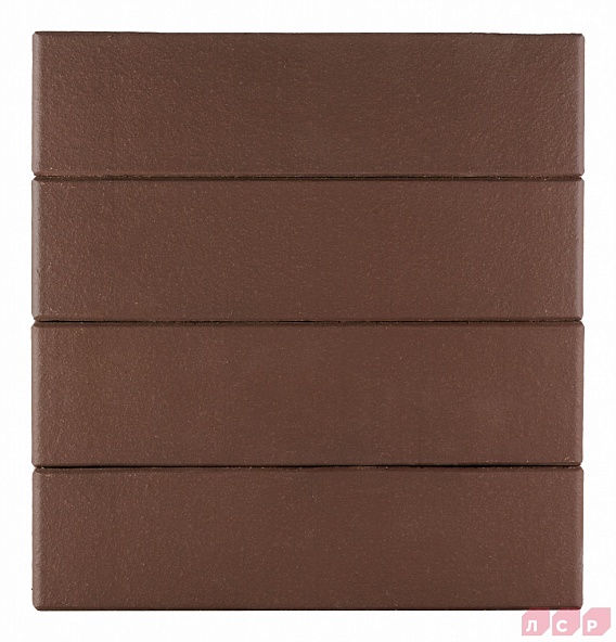 Кирпич лицевой пустотелый Тёмно-коричневый Гладкий 250x120x65, ЛСР
