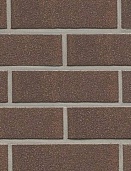 Клинкерная фасадная плитка "geo sabio", темно-коричневая с оттенками, с посыпкой, 240х9х71