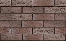 Кирпич лицевой клинкерный Тёмно-терракотовый флэш "Брюгге" Береста 250x85x65, ЛСР