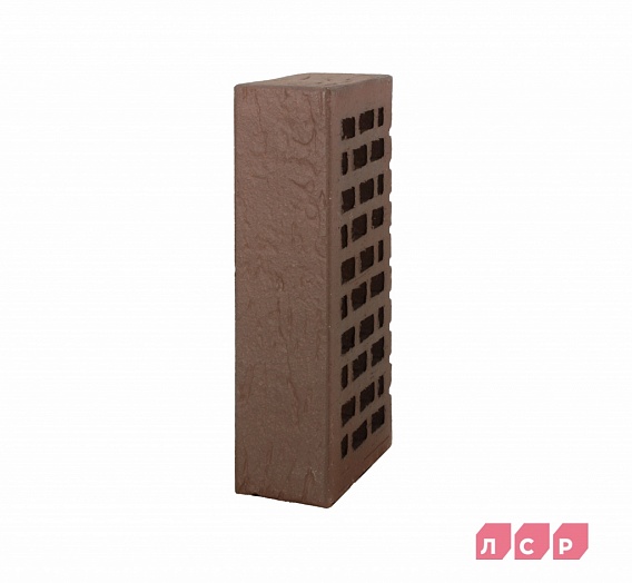 Кирпич лицевой пустотелый Красный флэш ультра Рустик 250x120x65, ЛСР