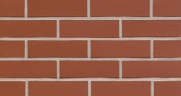 Клинкерная фасадная плитка "carmesi liso", красная с оттенками, гладкая, 240х9х71