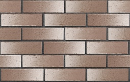 Кирпич лицевой клинкерный Коричневый с белым "Нарвик" Винтаж 250x85x65, ЛСР