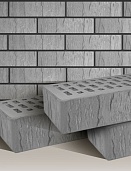 Кирпич лицевой пустотелый Серый Шале 250x120x65, TEREX