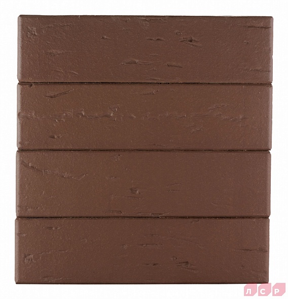 Кирпич лицевой пустотелый Тёмно-коричневый Рустик 250x120x65, ЛСР