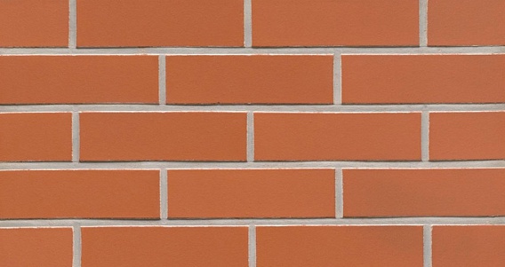 Клинкерная фасадная плитка "terreno liso", красная "Манчестер", гладкая, 240х9х71