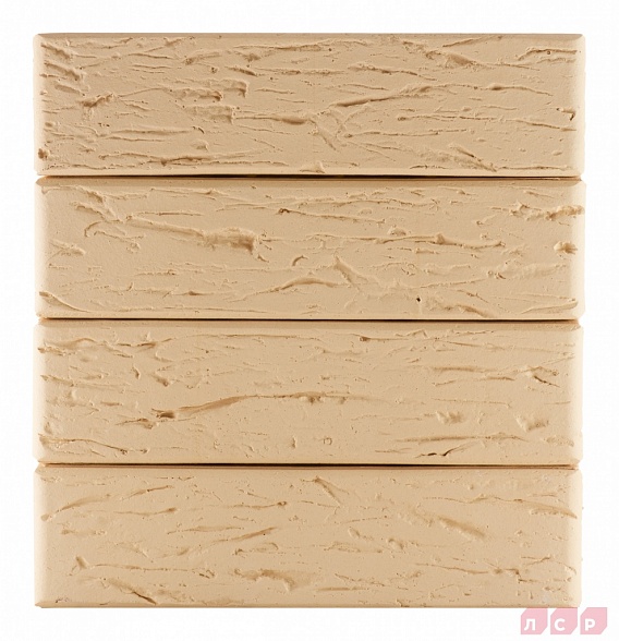 Кирпич лицевой пустотелый Бежевый Рустик 250x120x65, ЛСР