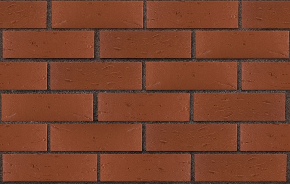 Кирпич лицевой пустотелый Тёмно-красный Рустик 250x120x65, ЛСР