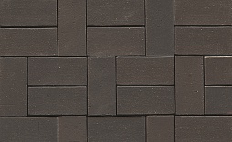 Клинкерная брусчатка Muhr Nr. 05  Eisenschmelz Schwarzbraun  PK Riegel размер 200х65х52