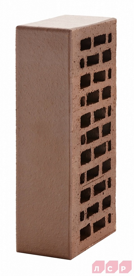Кирпич лицевой пустотелый Тёмно-коричневый Гладкий 250x120x65, ЛСР