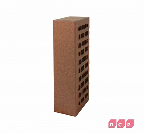 Кирпич лицевой пустотелый Красный флэш ультра Гладкий 250x120x65, ЛСР