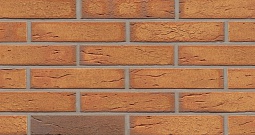 Клинкерная фасадная плитка Nolani, пестрая обожженная, "структура формбек" 240х9х52