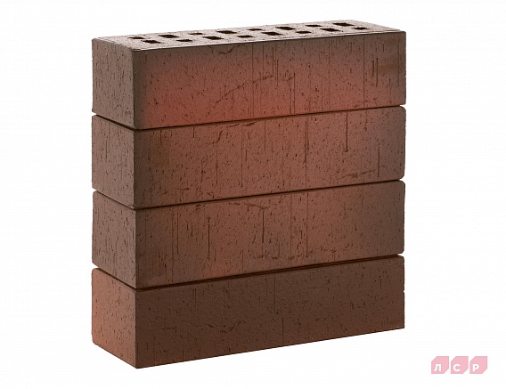 Клинкерный кирпич лицевой Красный флэш "Ричмонд" Винтаж 250x85x65, ЛСР