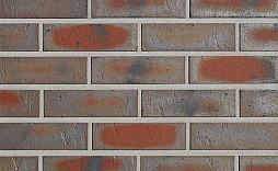 Клинкерная фасадная плитка ODENWALD, темно-пестрый, гладкая 240x14x71
