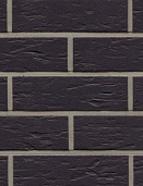 Клинкерная фасадная плитка "anthracit senso", антрацит с оттенками, гладкая с поверхностью под шагрень 240х14х71