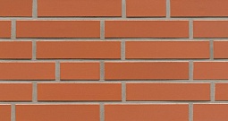 Клинкерная фасадная плитка "terreno liso", красная "Манчестер", гладкая 240х9х52