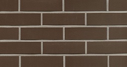 Клинкерная фасадная плитка "geo liso", темно-коричневая с оттенками, гладкая, 240х9х71