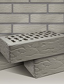 Кирпич лицевой пустотелый Серый рустик 250x120x65, Терекс
