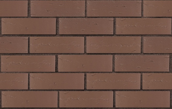Кирпич лицевой пустотелый Тёмно-коричневый Рустик 250x120x65, ЛСР